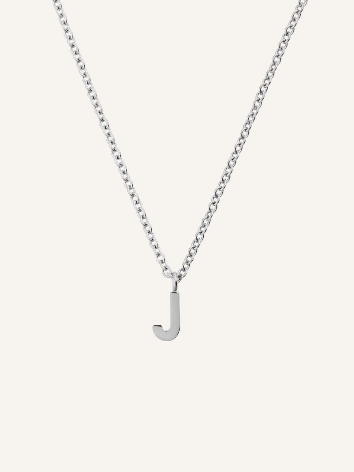 Petite Plain Letter Necklace