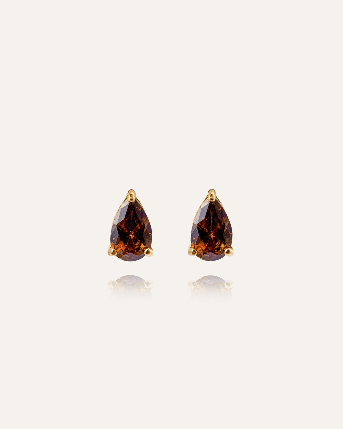 Belle Coffee Medium Studs