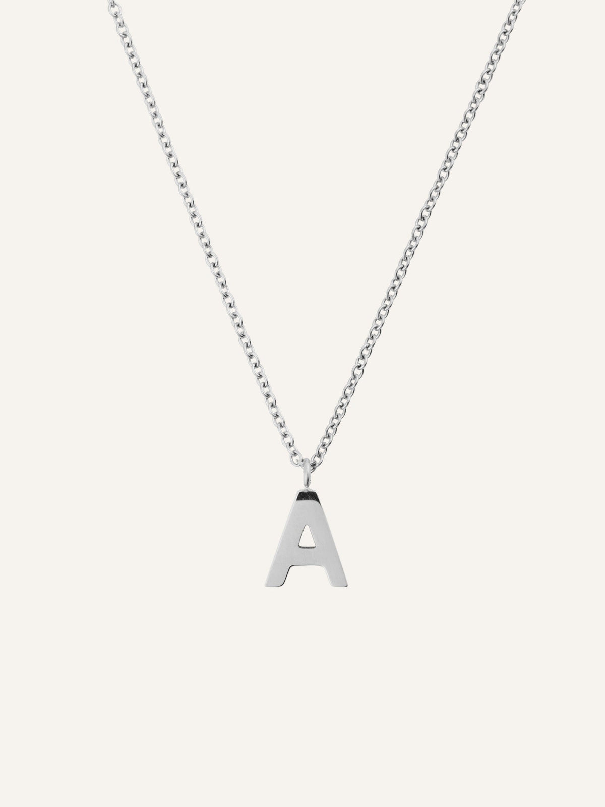 Petite Plain Letter Necklace