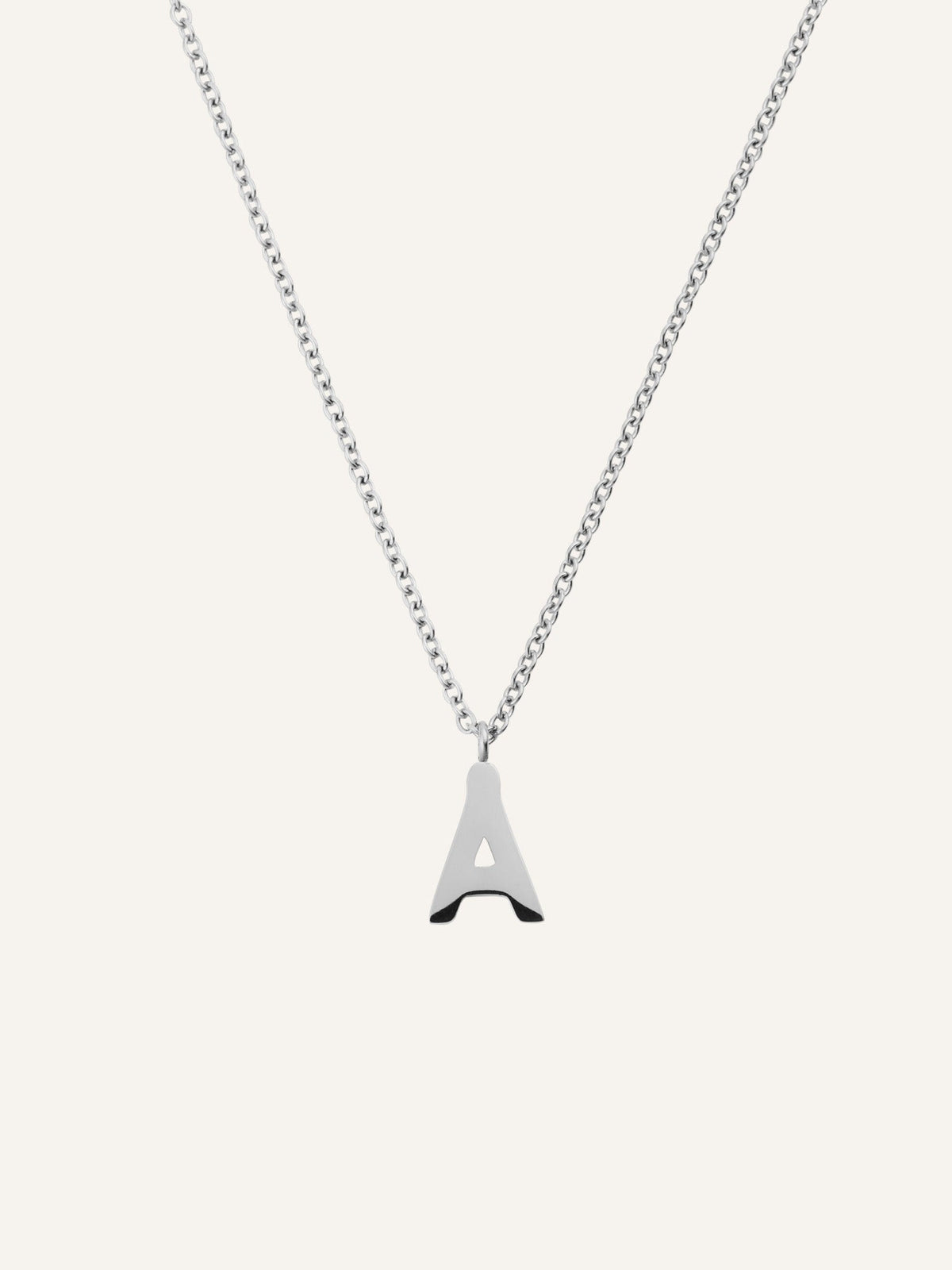 Petite Plain Letter Necklace