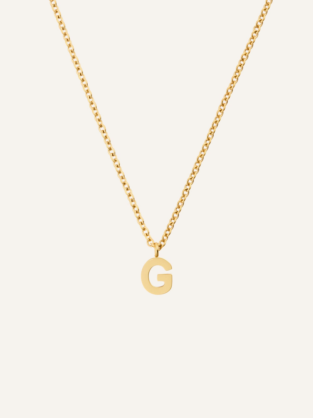 Petite Plain Letter Necklace
