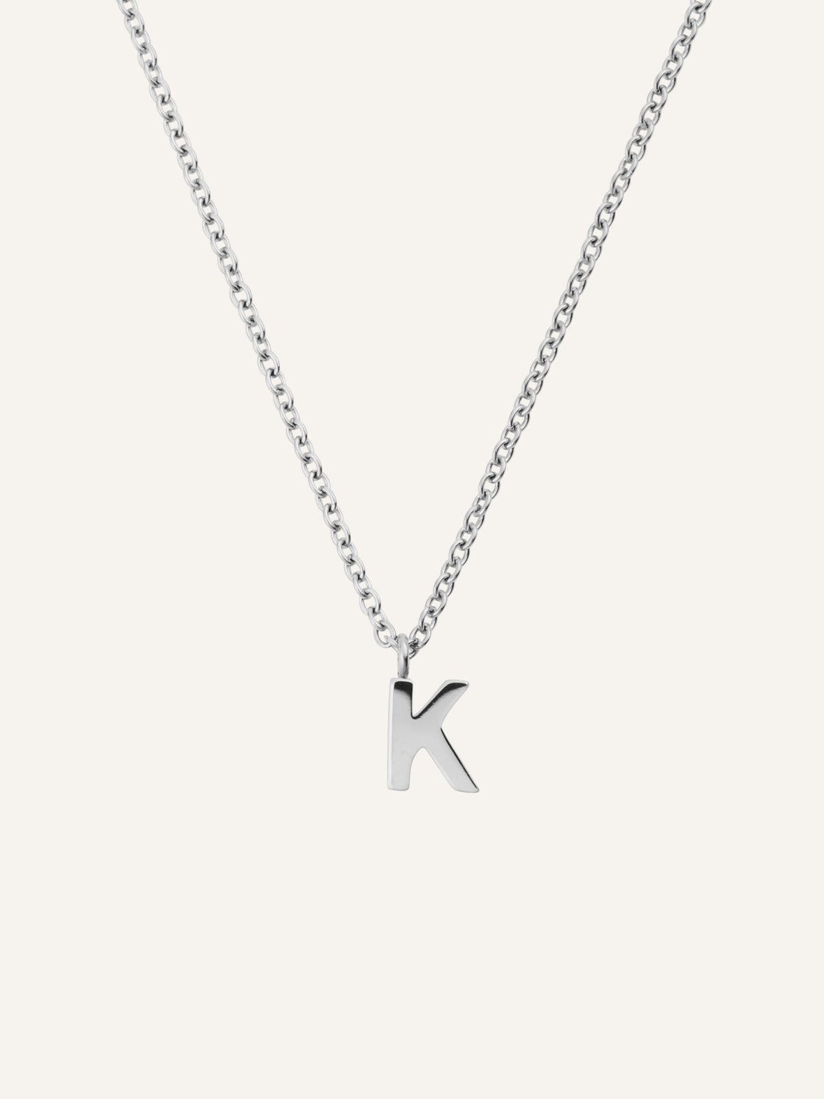 Petite Plain Letter Necklace