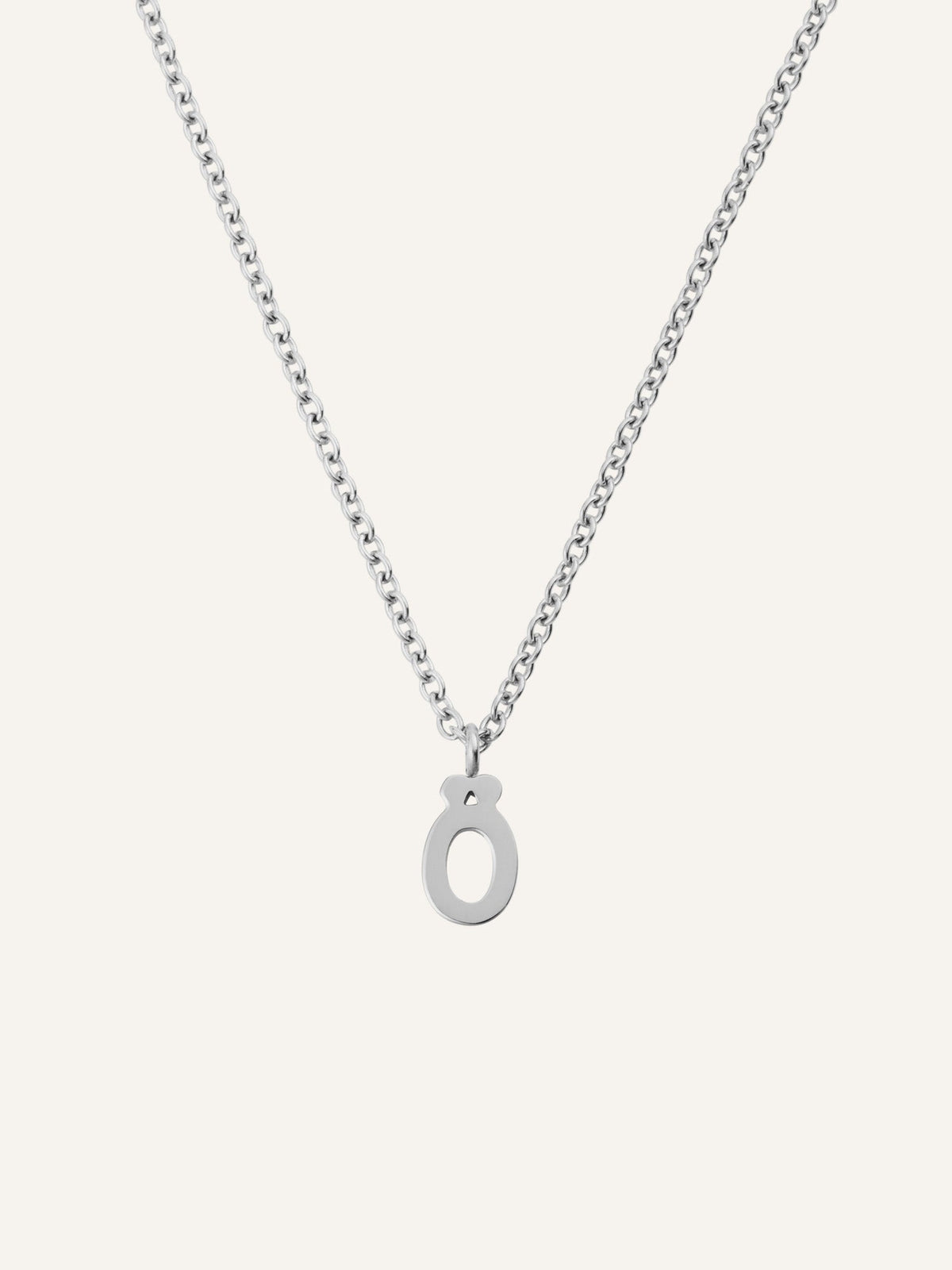 Petite Plain Letter Necklace
