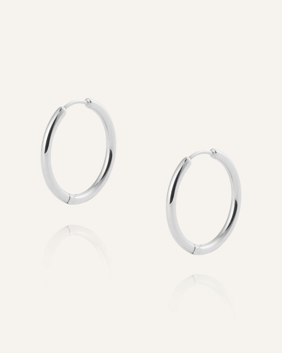 Slim Large Hoops