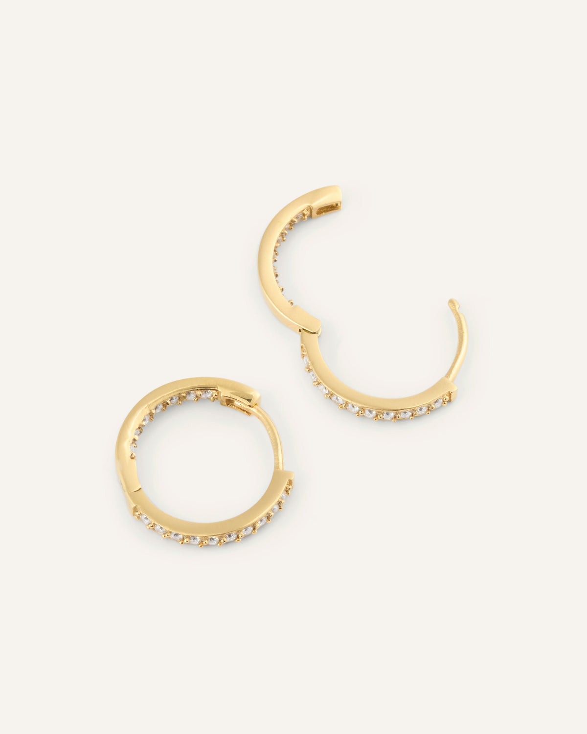 Sparkle Medium Hoops