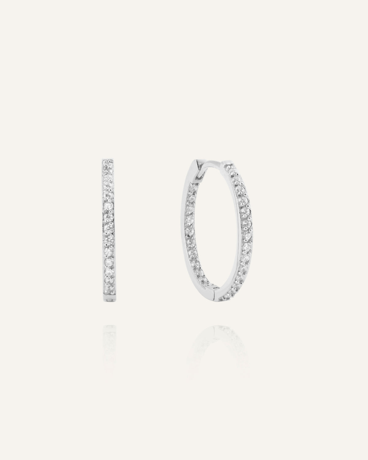 Sparkle Large Hoops