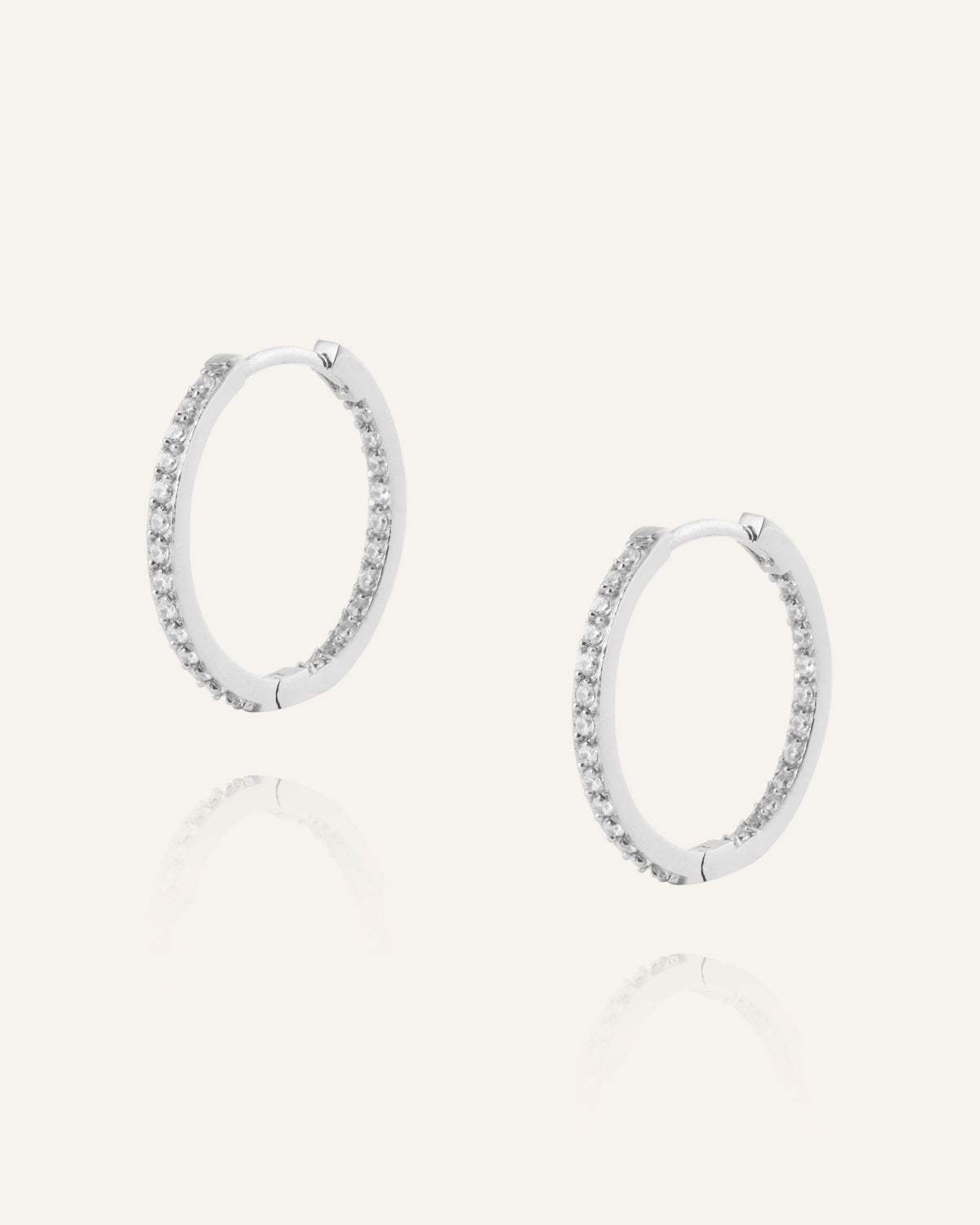 Sparkle Large Hoops