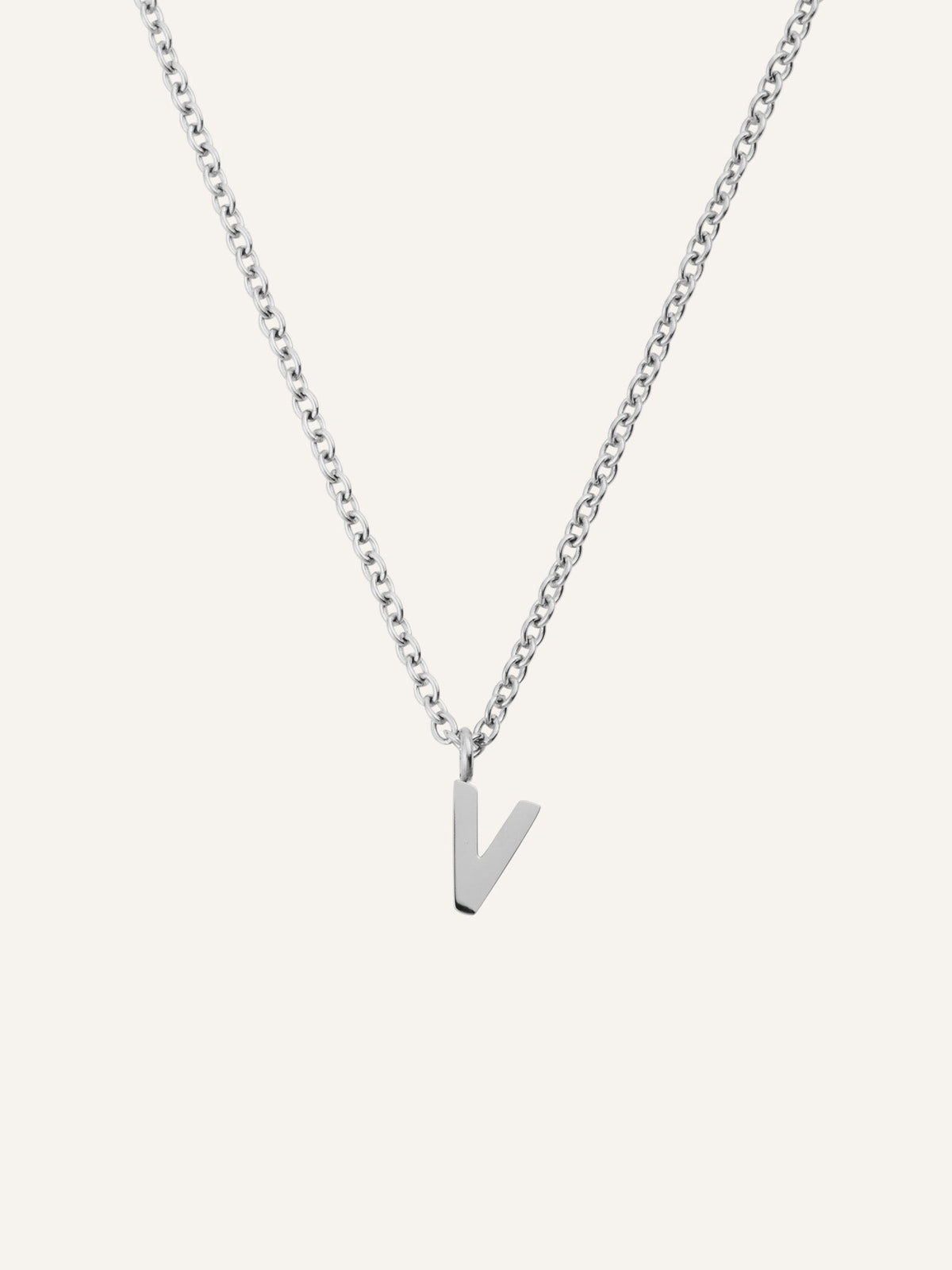 Petite Plain Letter Necklace