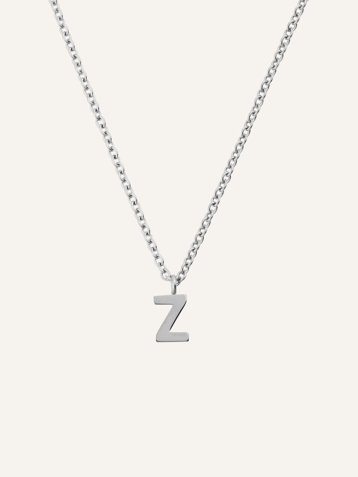 Petite Plain Letter Necklace